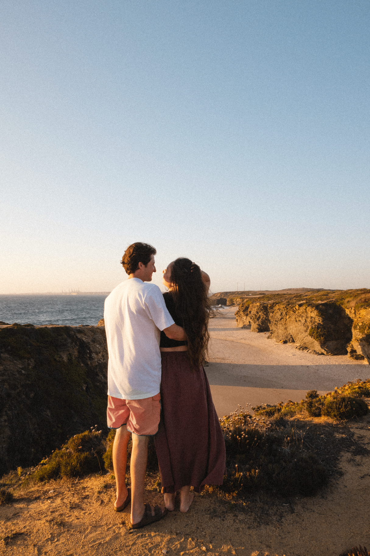 Ken with his partner at the coast