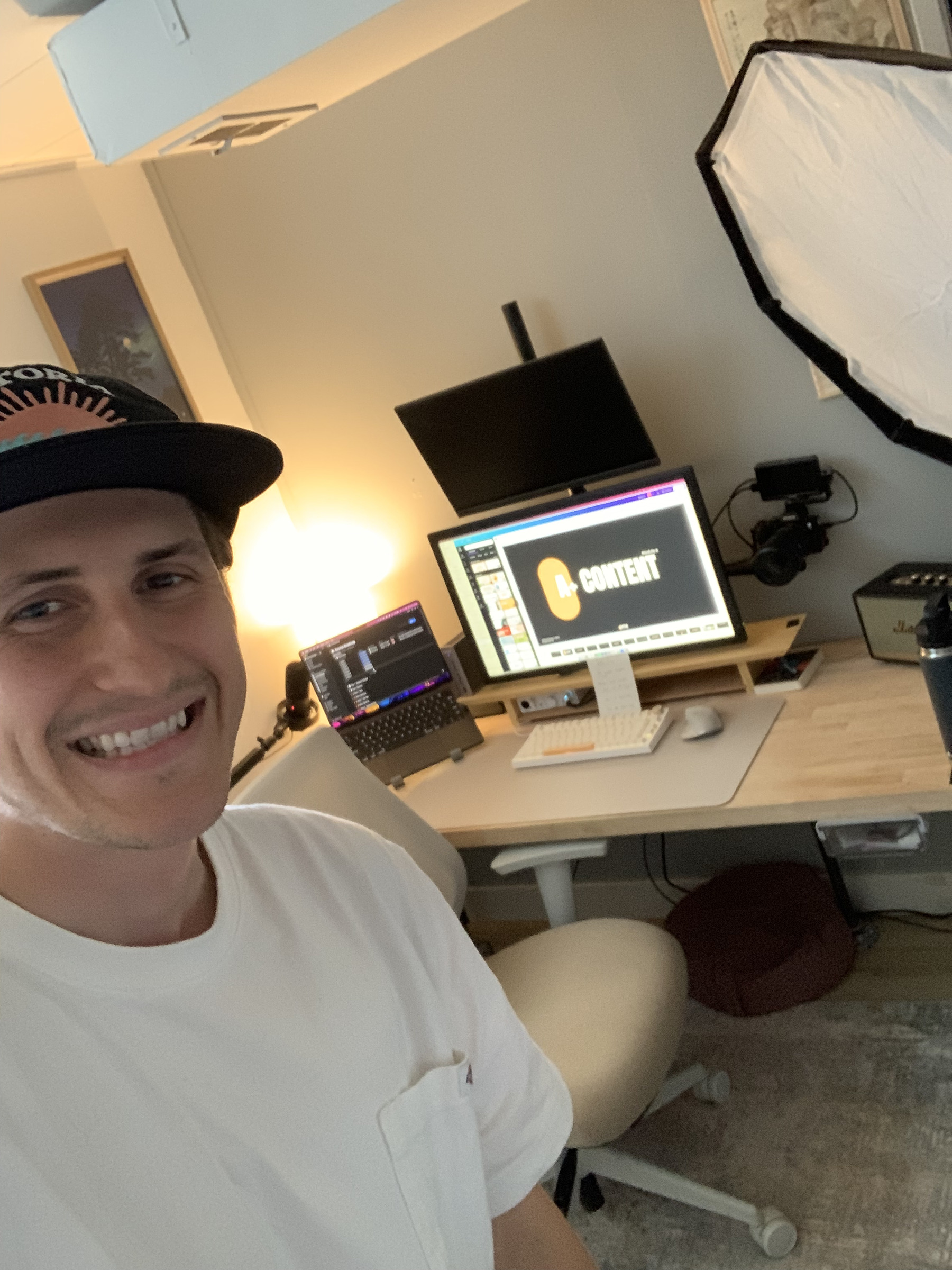 Ken at his publishing workstation